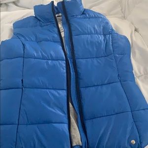 Ladies small BMW waistcoat mid-blue NWT